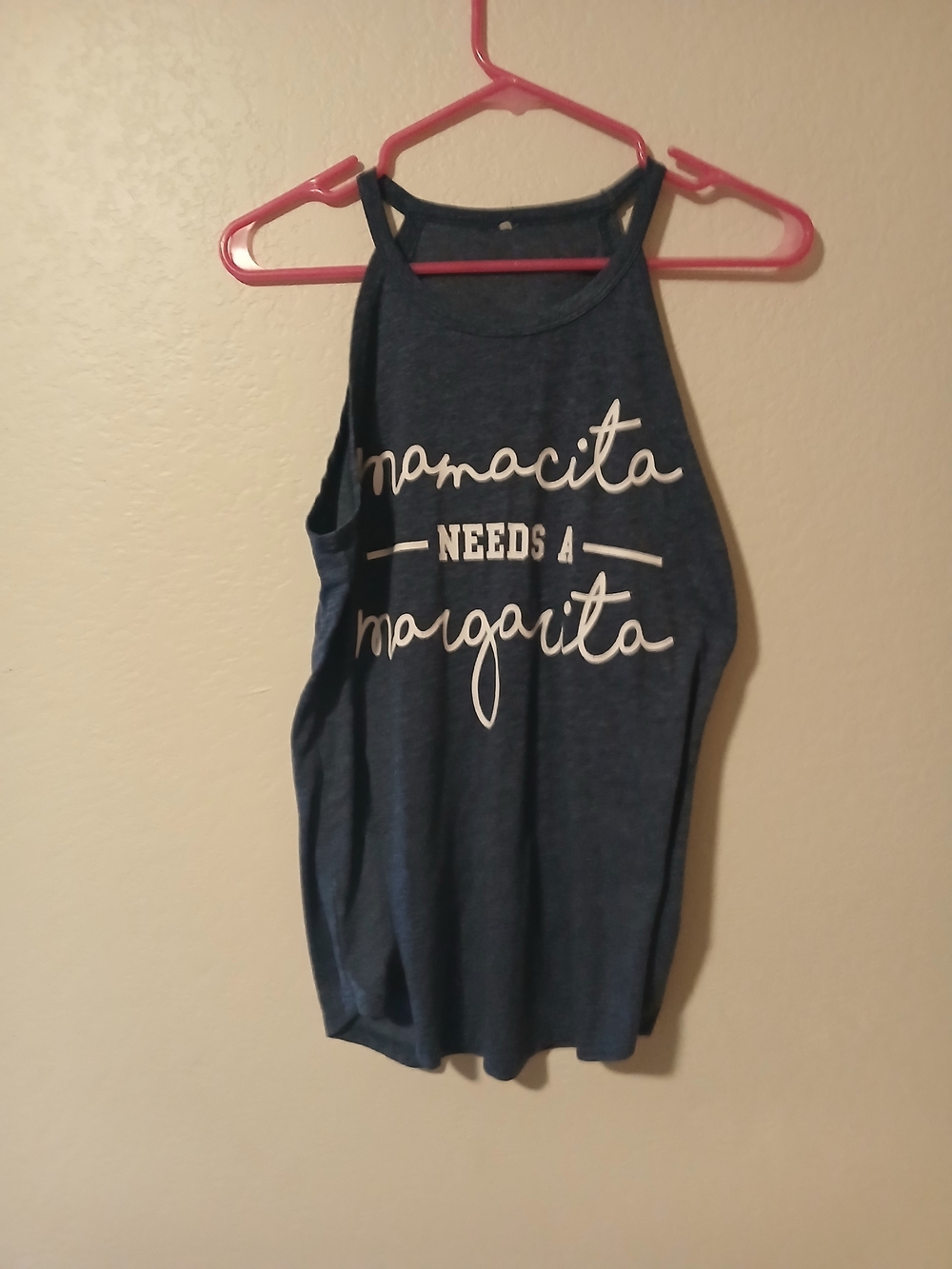 Mamacita Needs A Margarita Navy Women's Graphic Tank Top